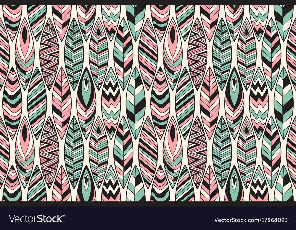 Seamless pattern with feathers