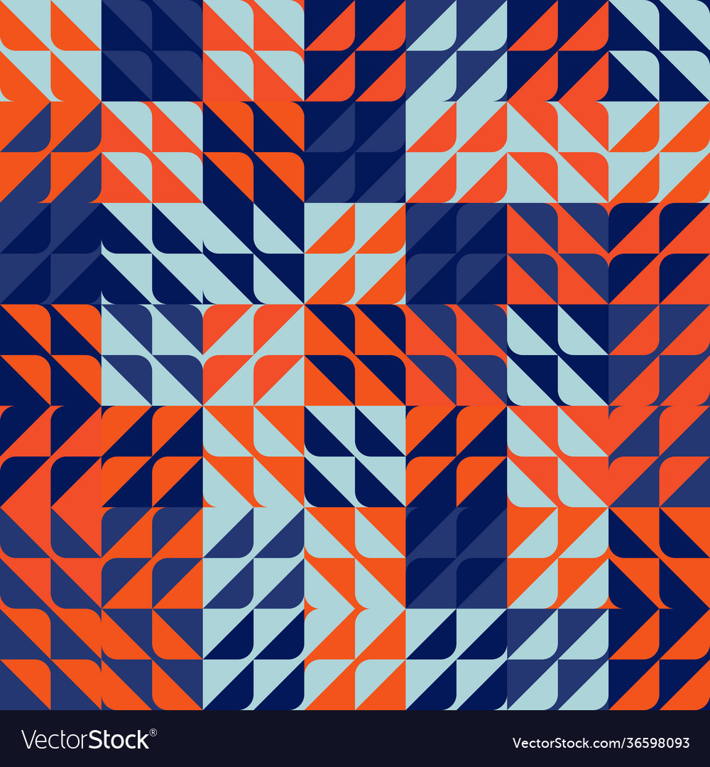 Warm colored circular pattern design vector image Warm colored circular pattern design