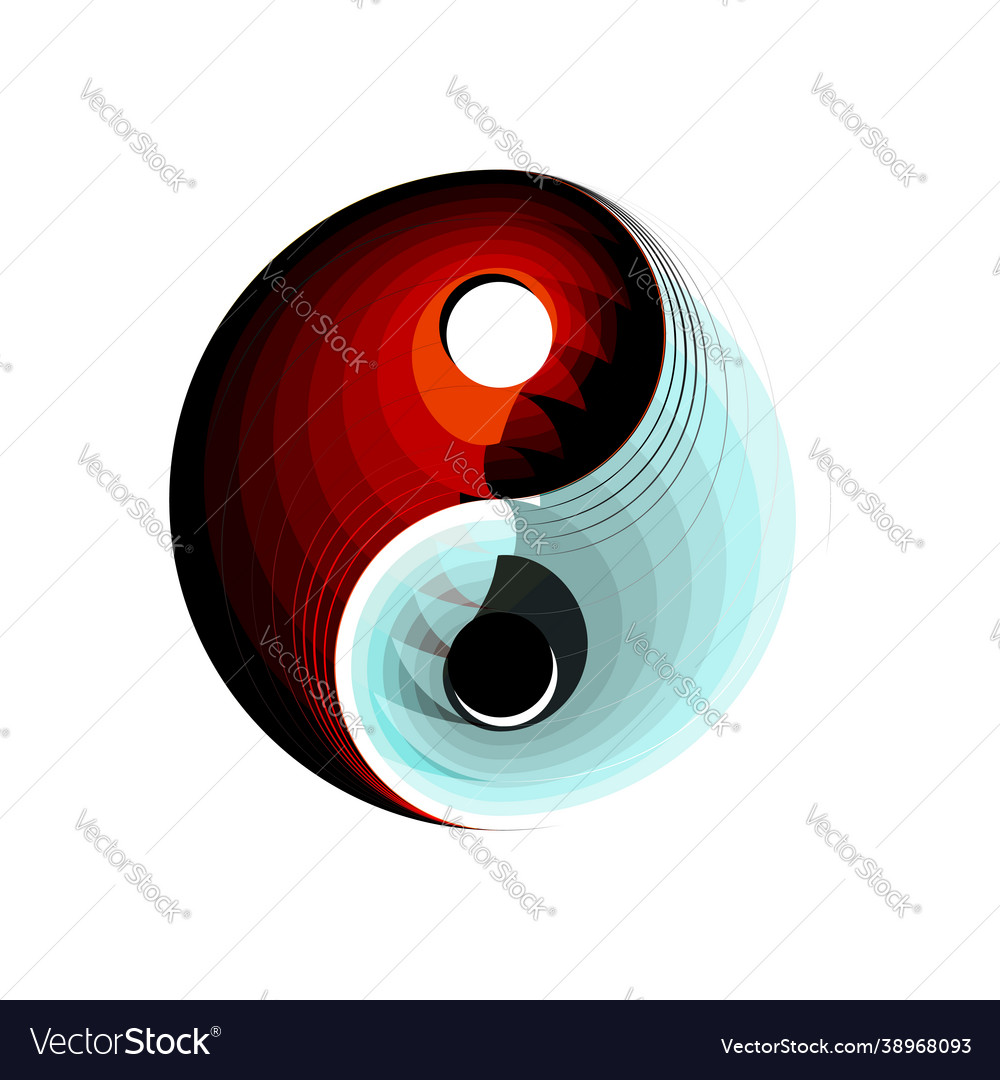 Youth creative design solution yin and yang symbol