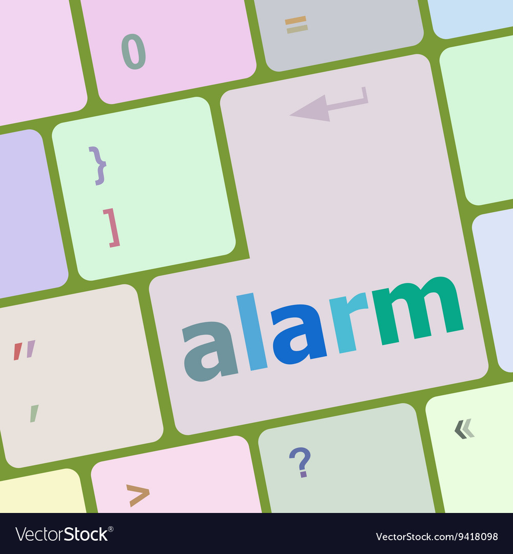 Alarm button on the keyboard key