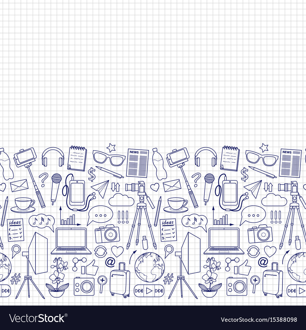 Blog object seamless border