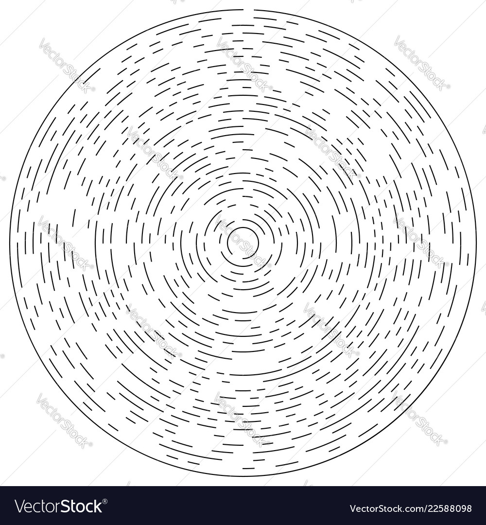 Concentric Circular Segmented Patterns