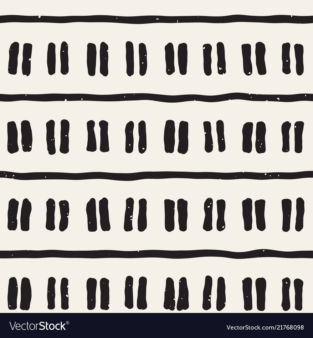 Hand drawn lines seamless grungy pattern abstract