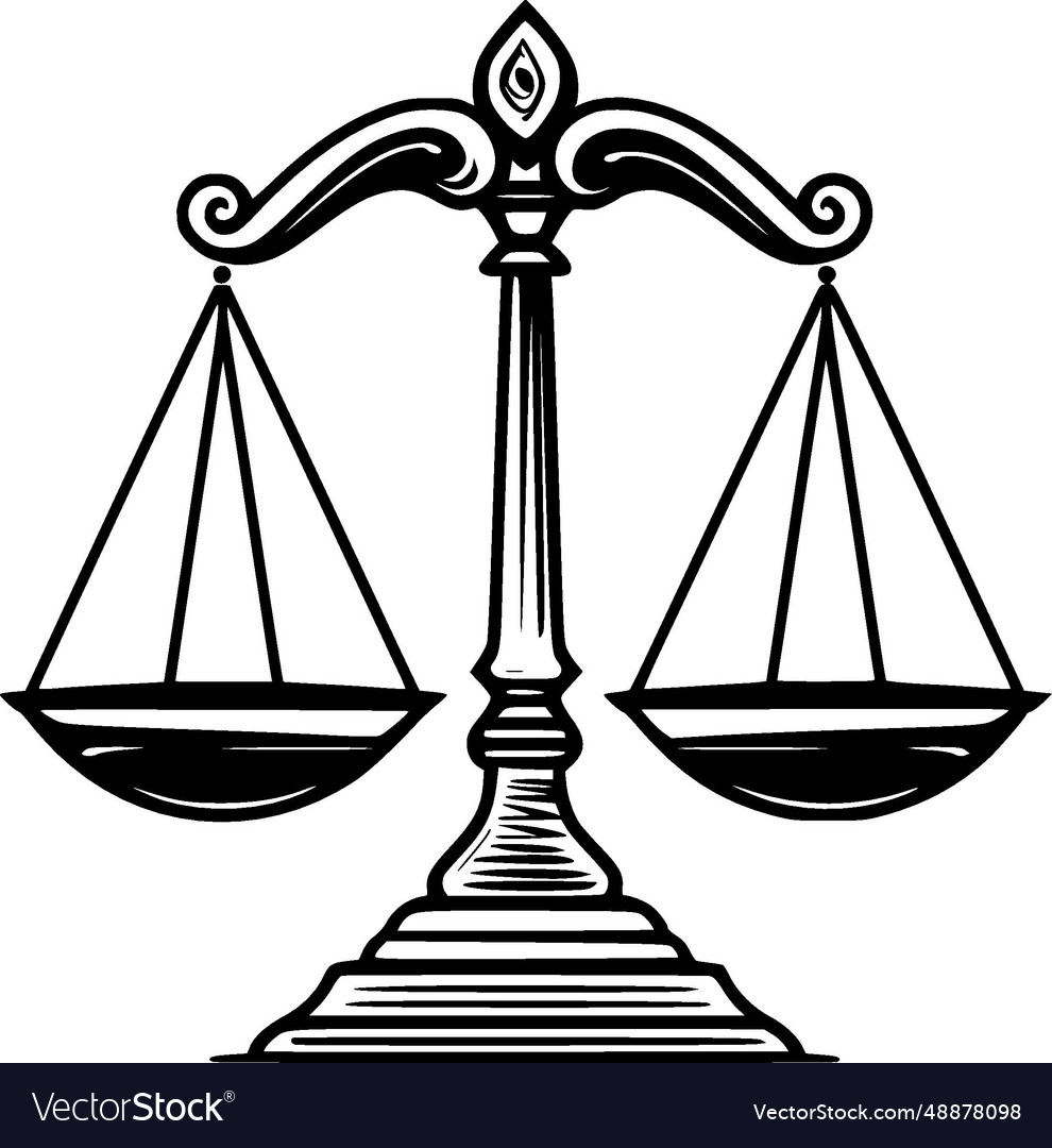 Justice - high quality logo ideal for t-shirt Vector Image