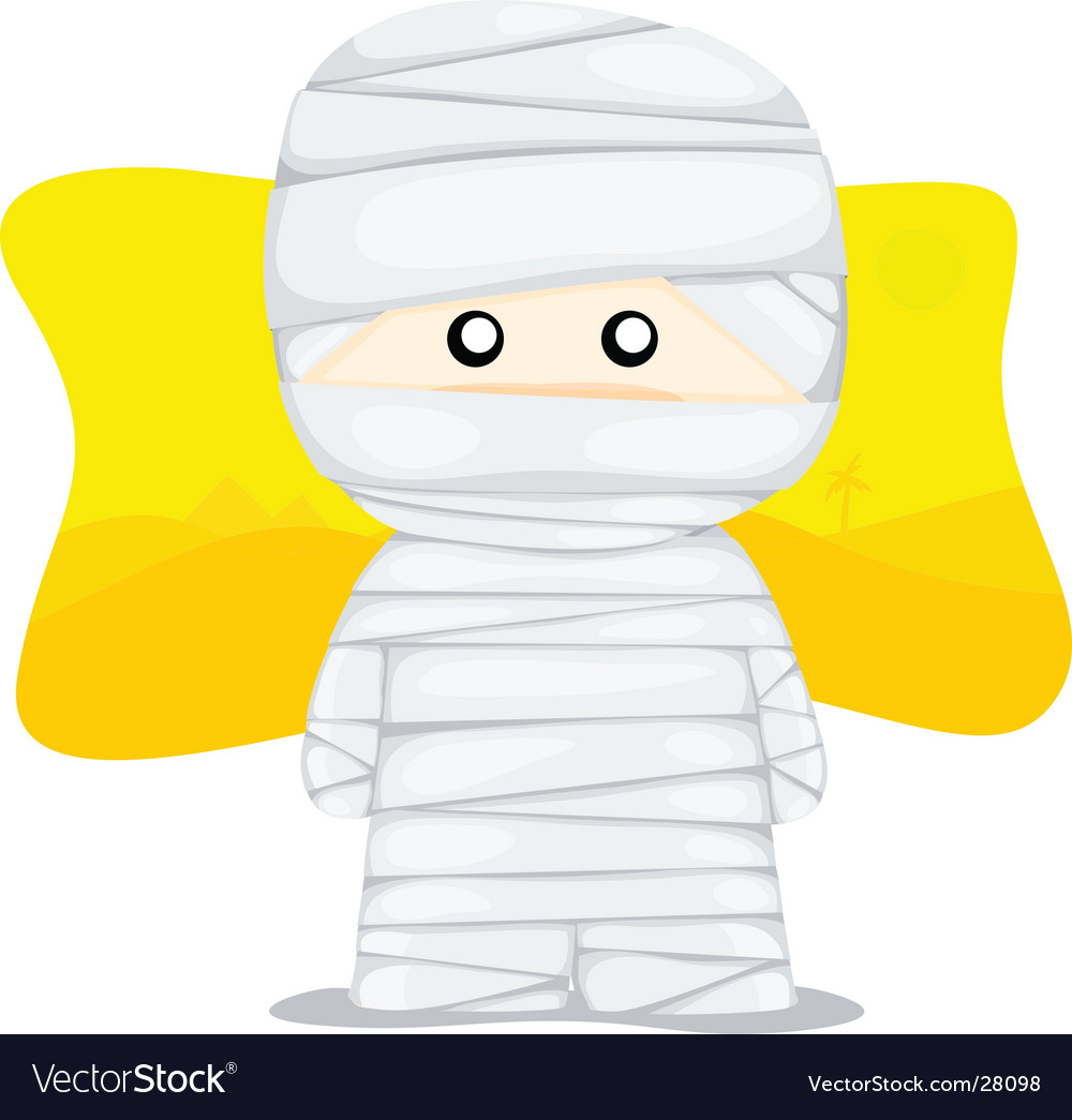 Little mummy Royalty Free Vector Image - VectorStock Little mummy Royalty Free Vector Image - VectorStock