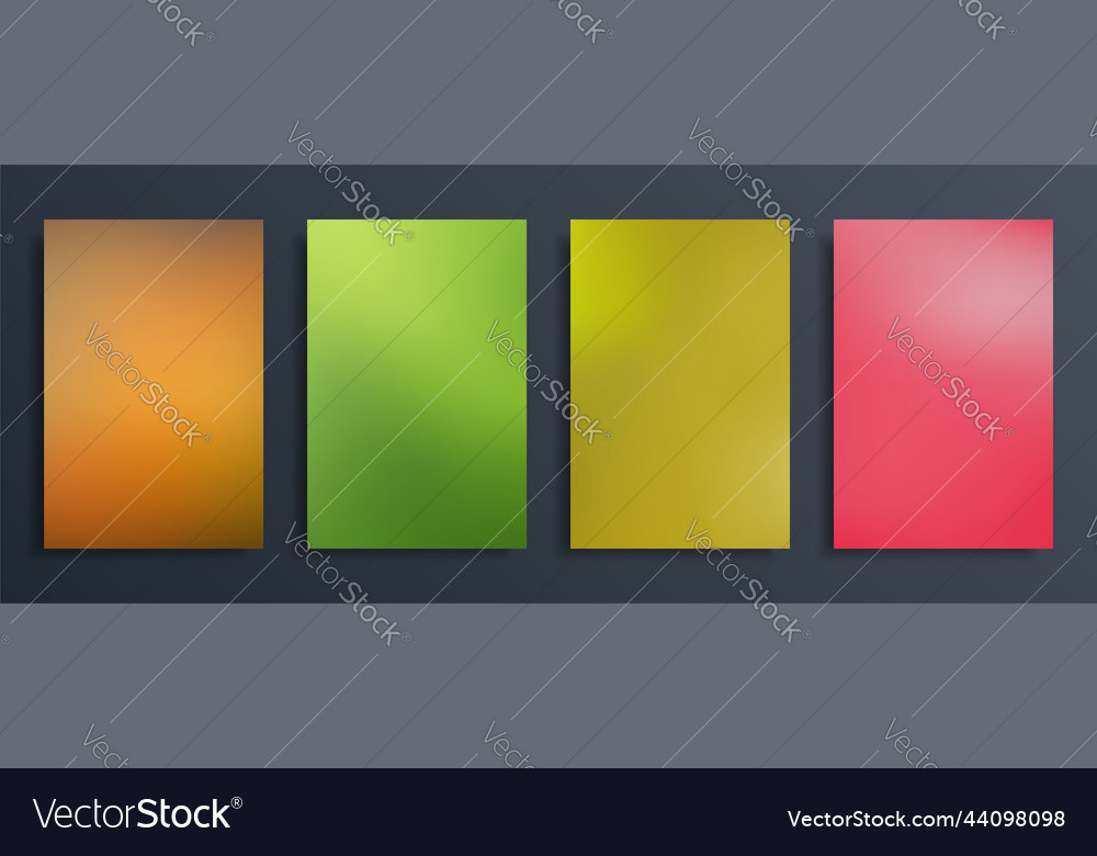 Set abstract gradient blurred background