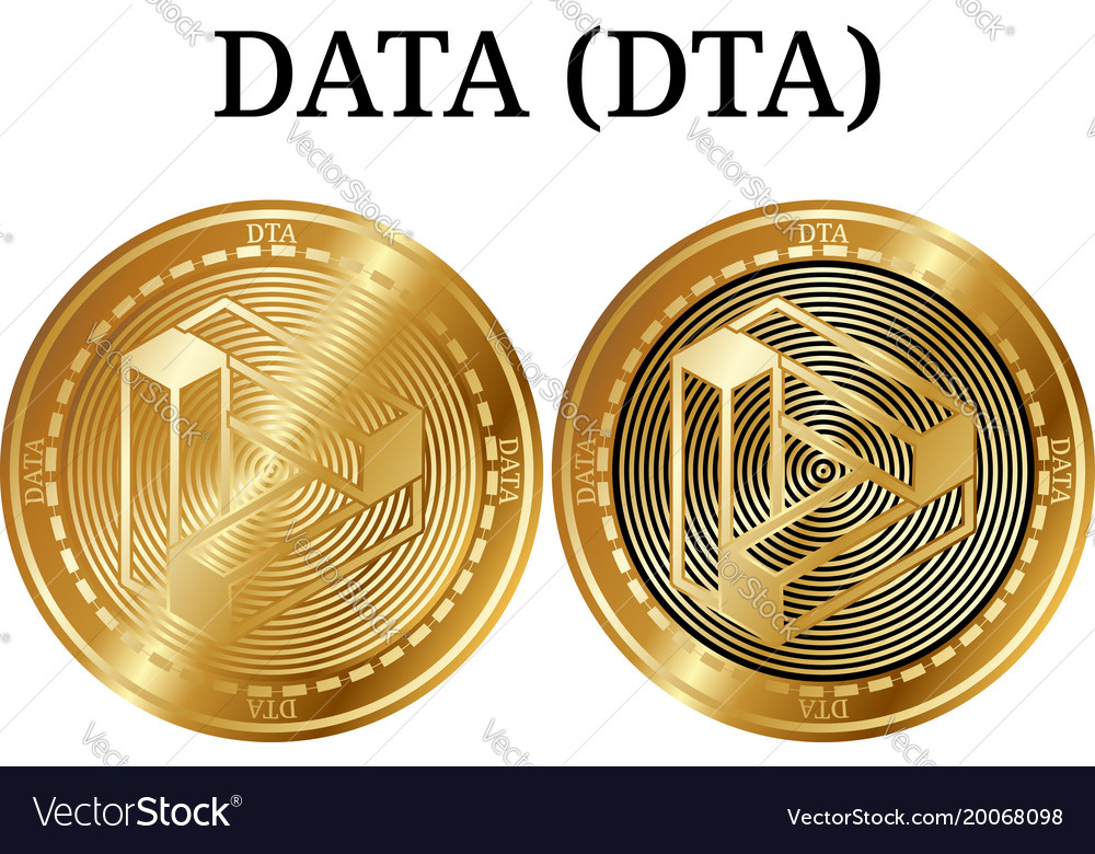 Set of physical golden coin data dta