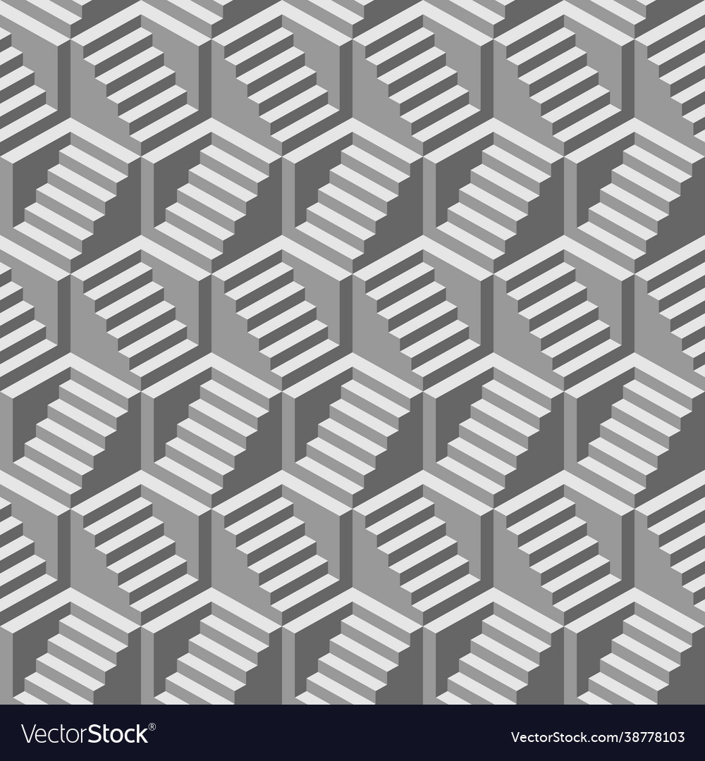 Abstract stairs seamless pattern background