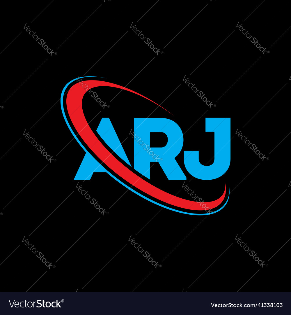 Arj logo letter design Royalty Free Vector Image