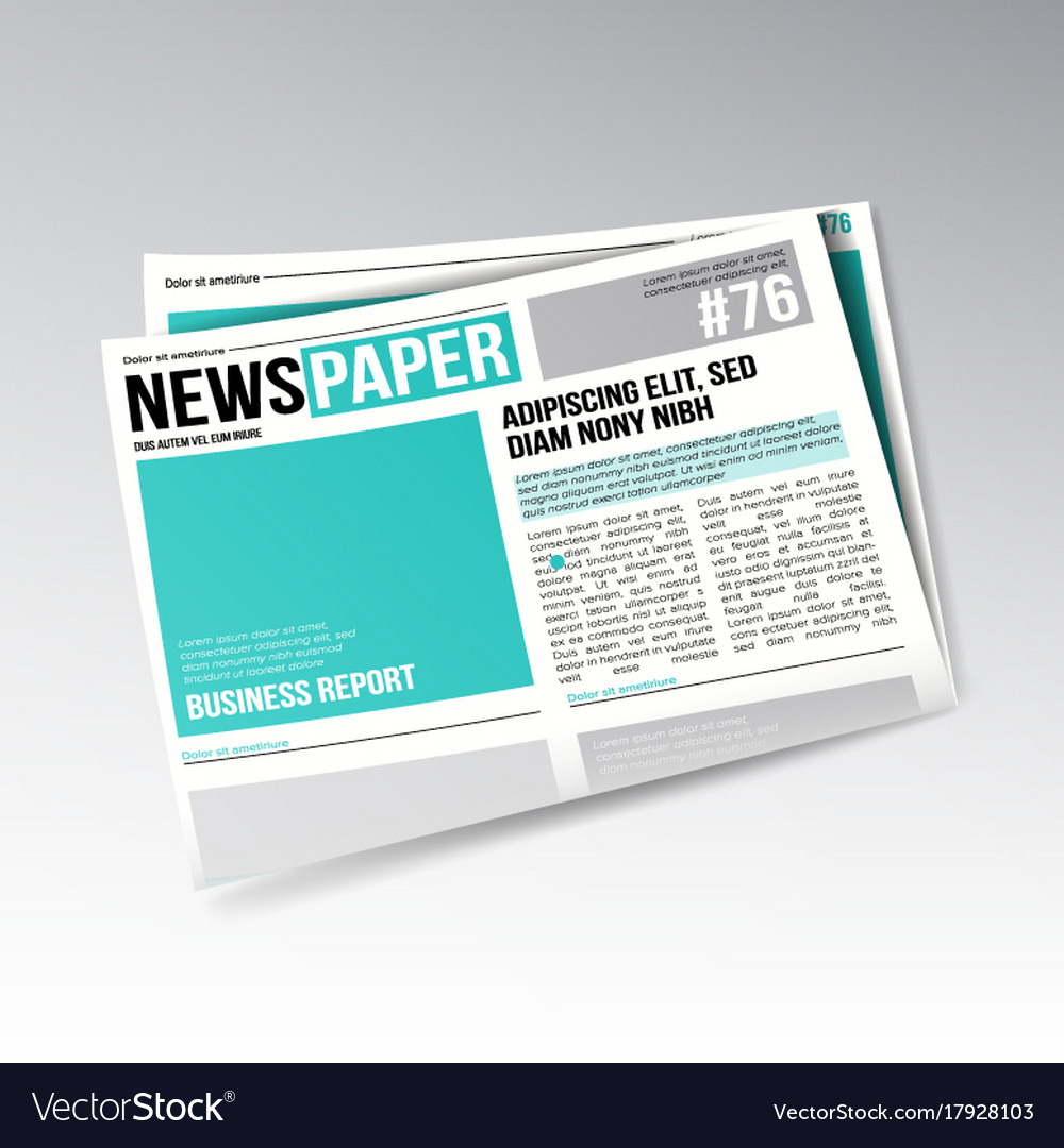 Folded business newspaper images articles