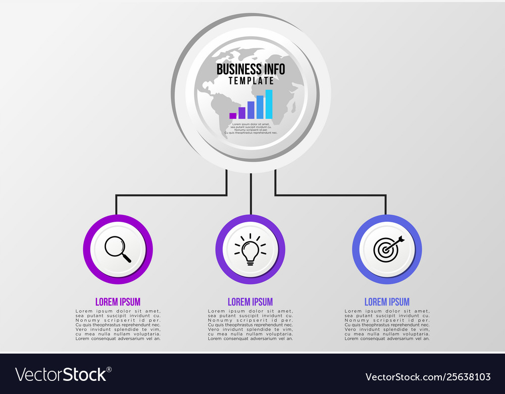 Infographic design template with options steps