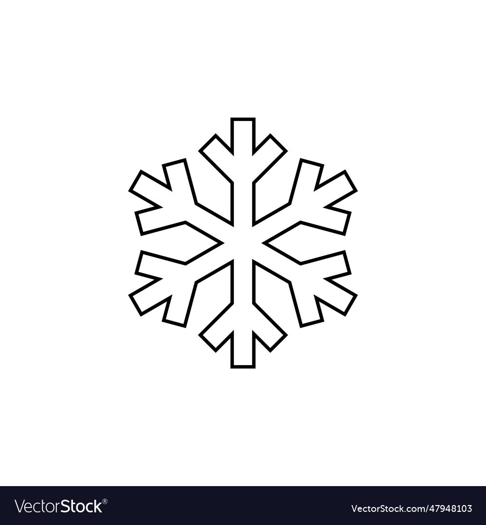 Minimal Snowflake Icon