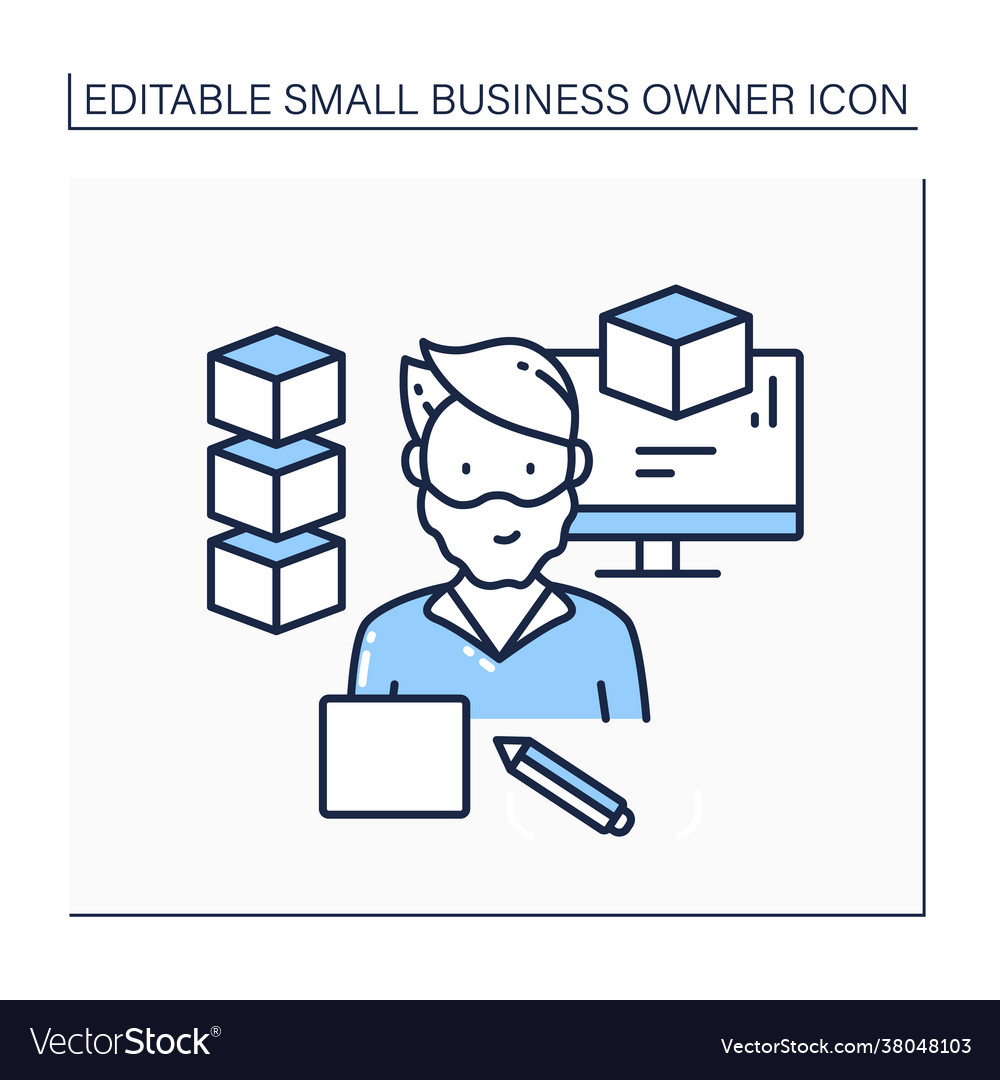 Modeling line icon Vector Image Modeling line icon