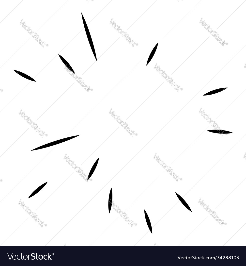 Radial radiating lines abstract burst element vector image Radial radiating lines abstract burst element