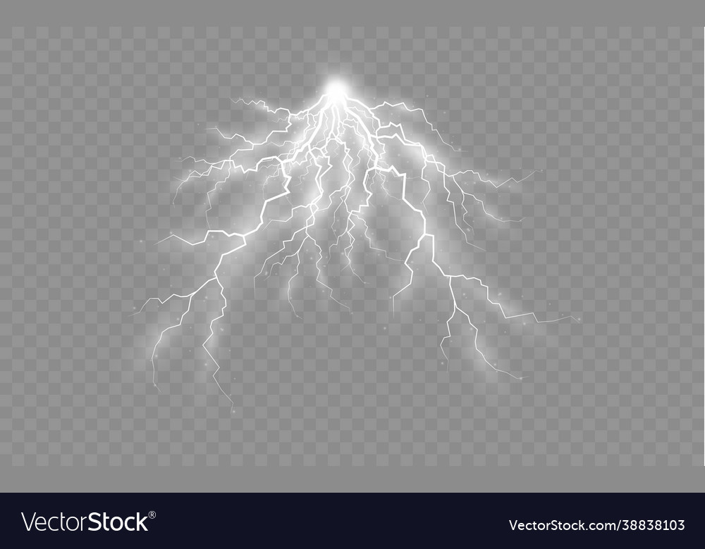 Set zippers thunderstorm and effect lightning
