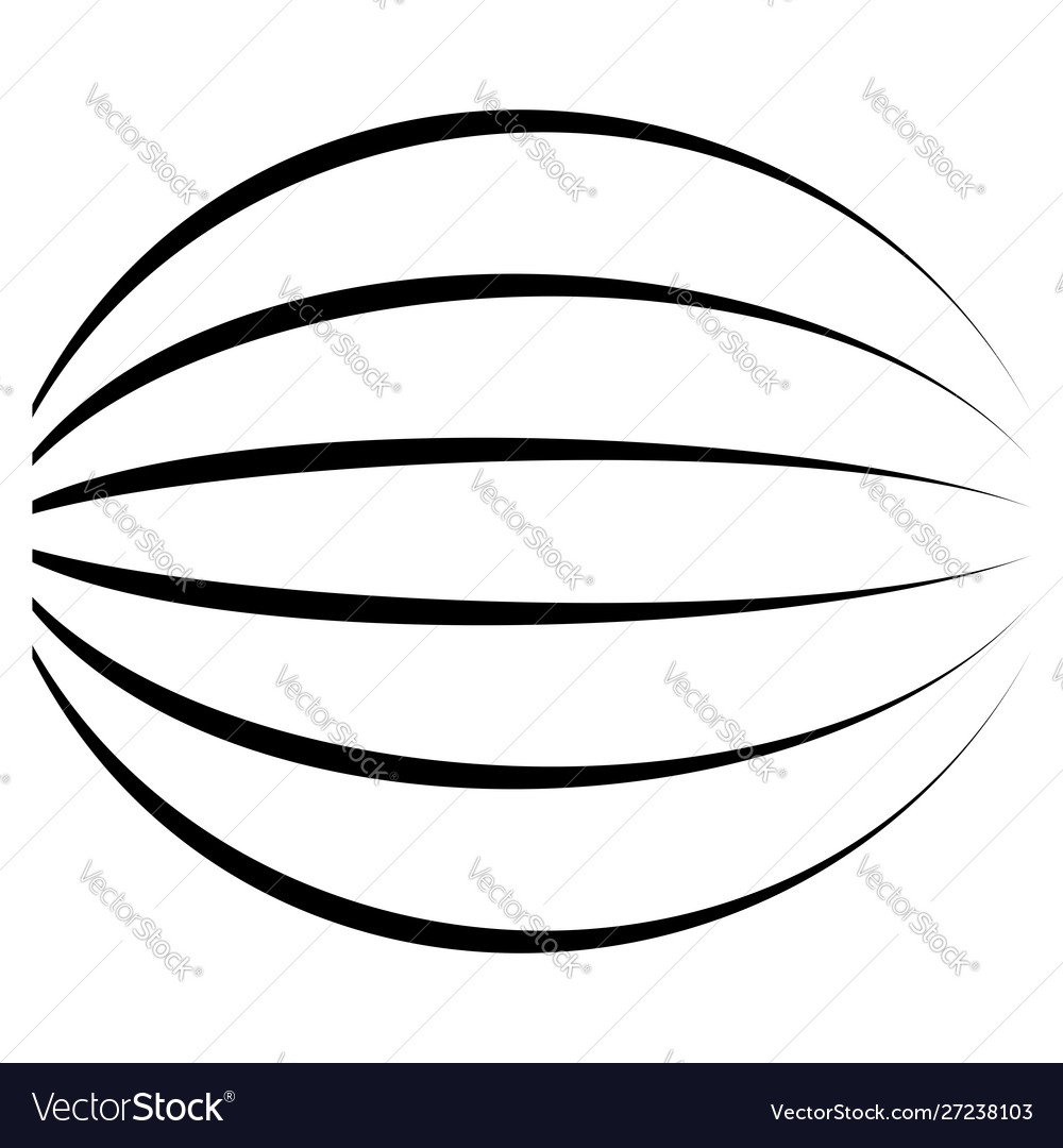 Spherical globe circular distort effect pattern