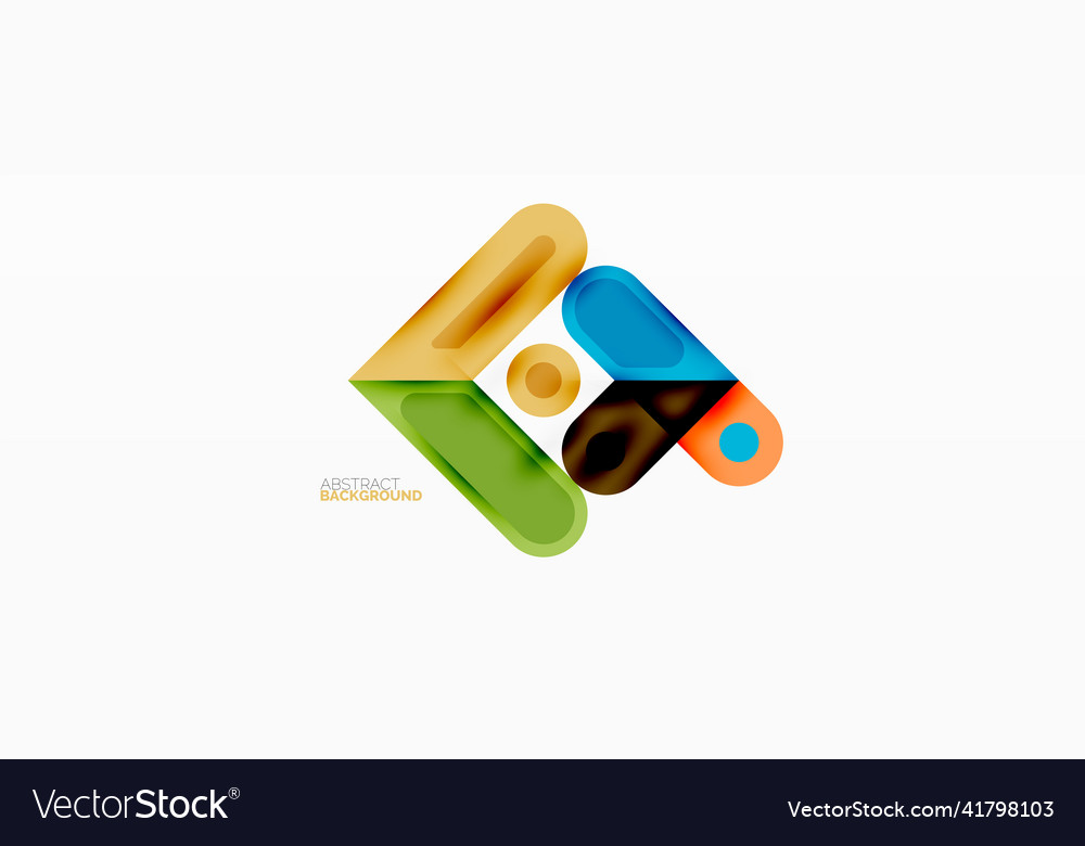 Square and circle minimal abstract background Vector Image Square and circle minimal abstract background