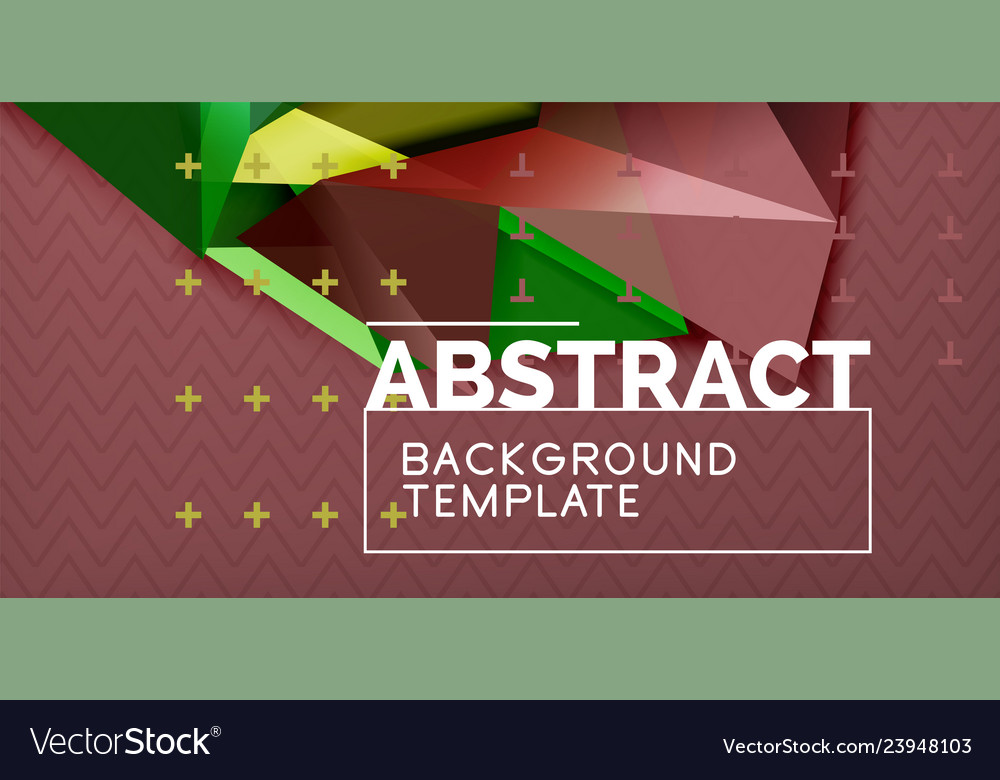 Triangular 3d geometric shapes background Vector Image Triangular 3d geometric shapes background