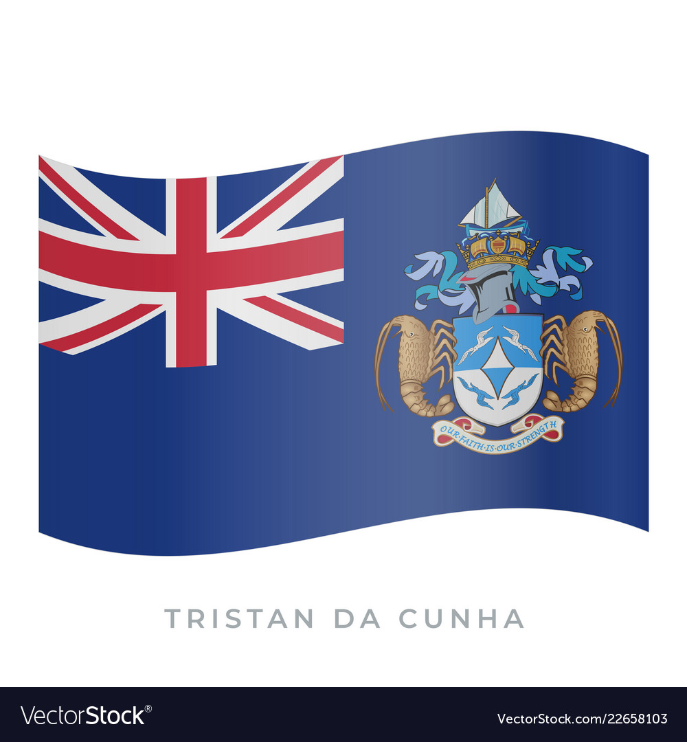 Tristan da cunha waving flag icon