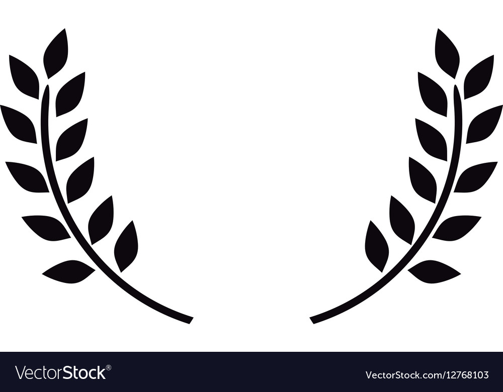 wreath leaves ornament royalty free vector image