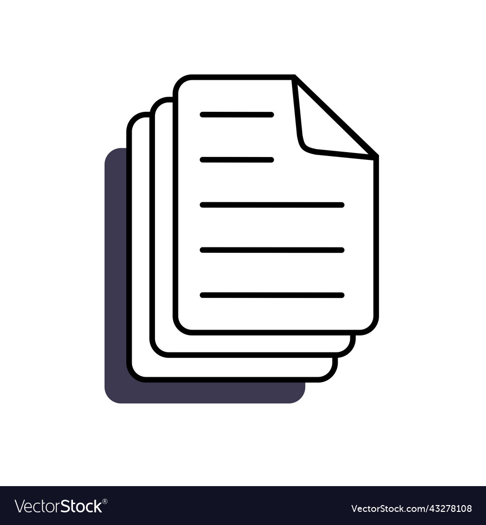 A text document is an element of the old pc vector image A text document is an element of the old pc