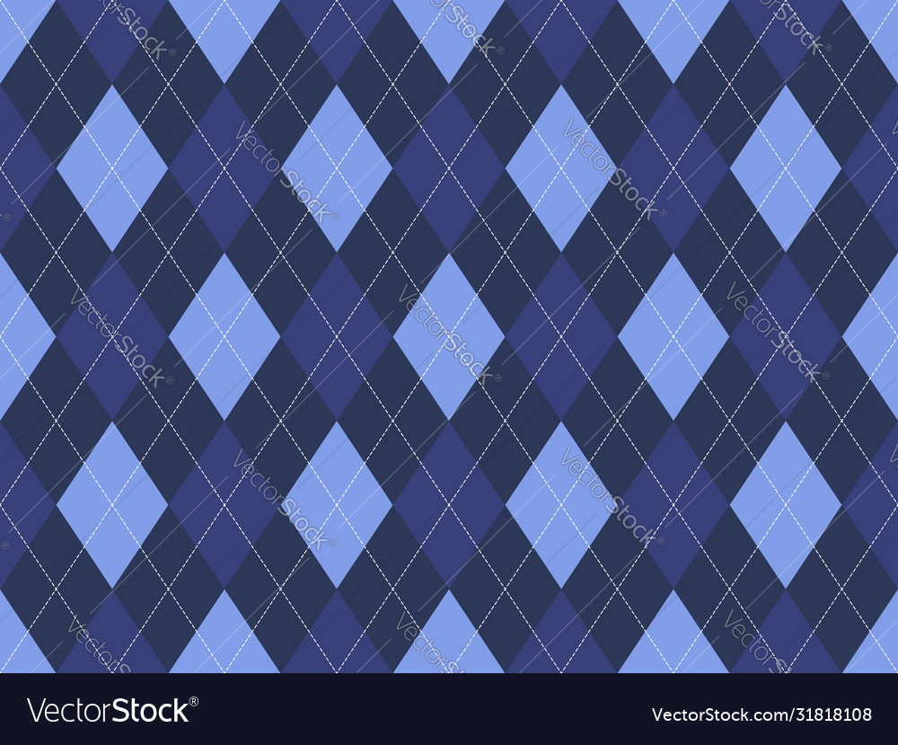 Argyle pattern seamless fabric texture background