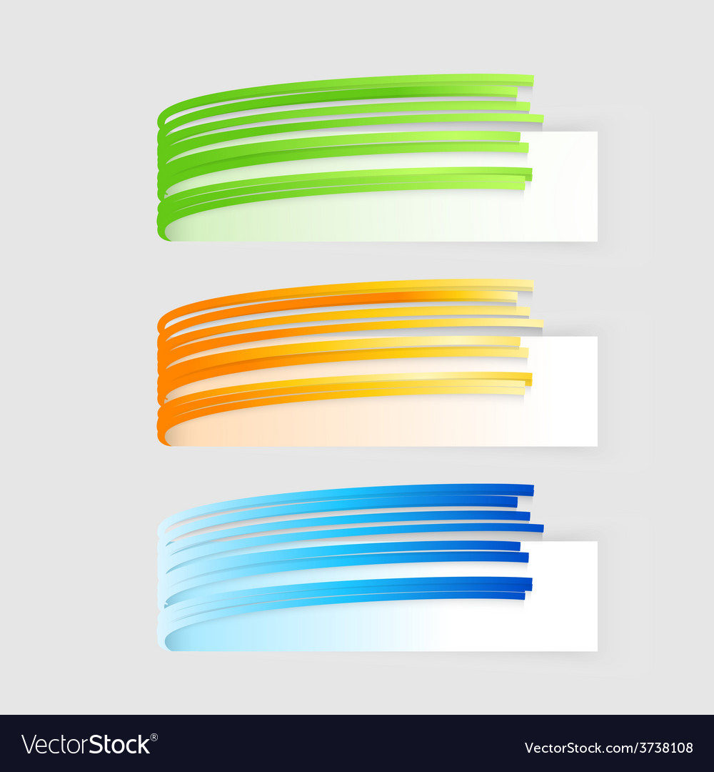 Banners set modern spiral banner Royalty Free Vector Image