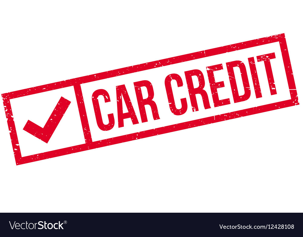 Car Credit rubber stamp Royalty Free Vector Image
