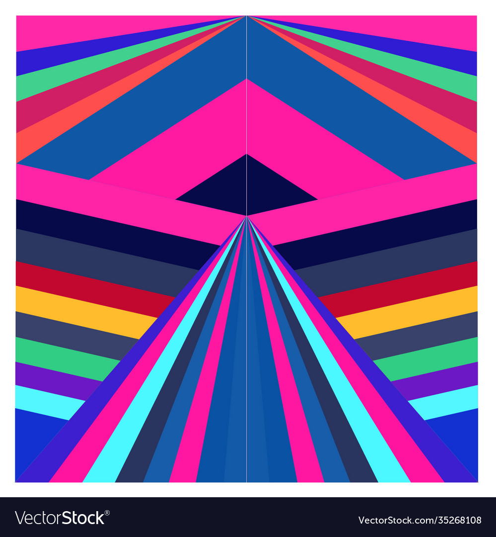 Colorful geometric and curve background pattern