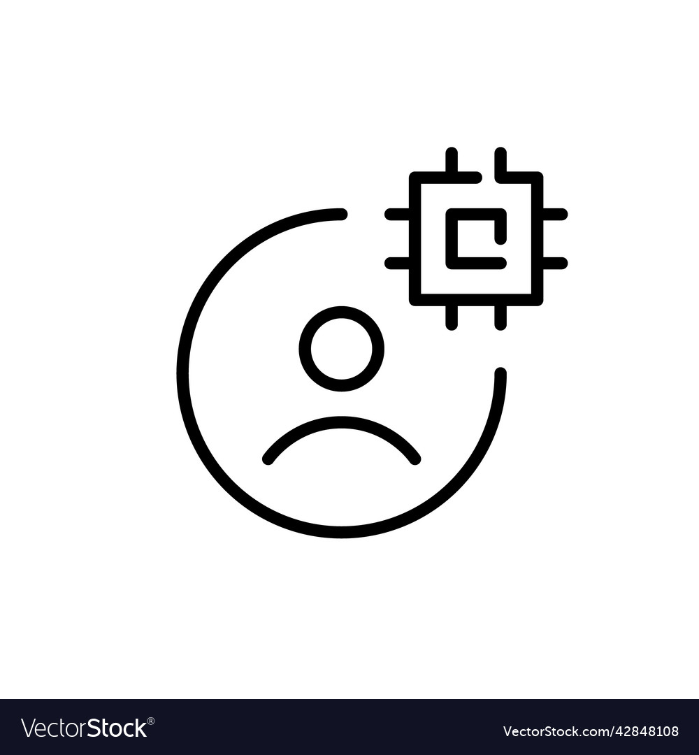 Digital user profile pixel perfect editable vector image Digital user profile pixel perfect editable