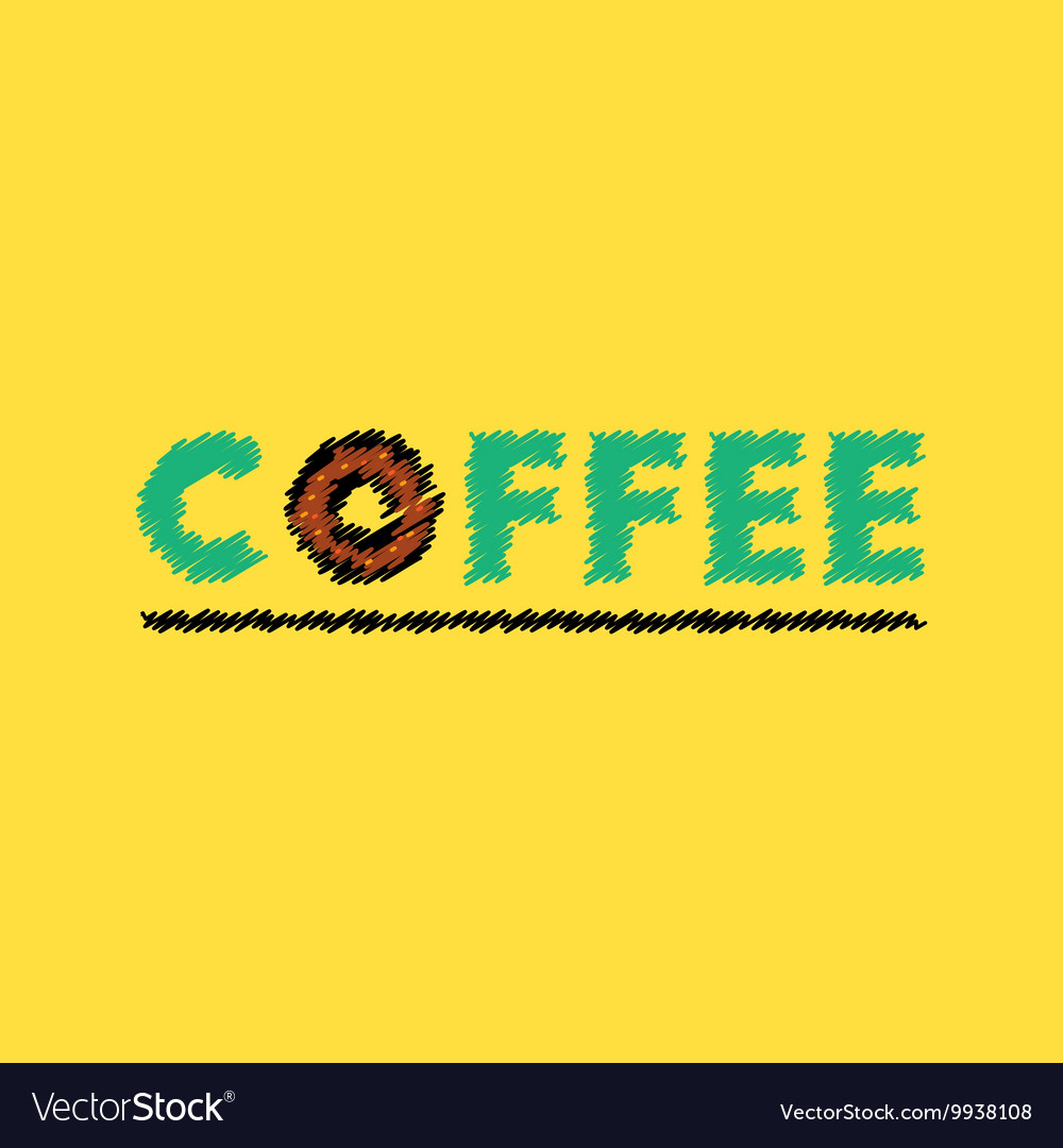 Flat icon design collection coffee emblem