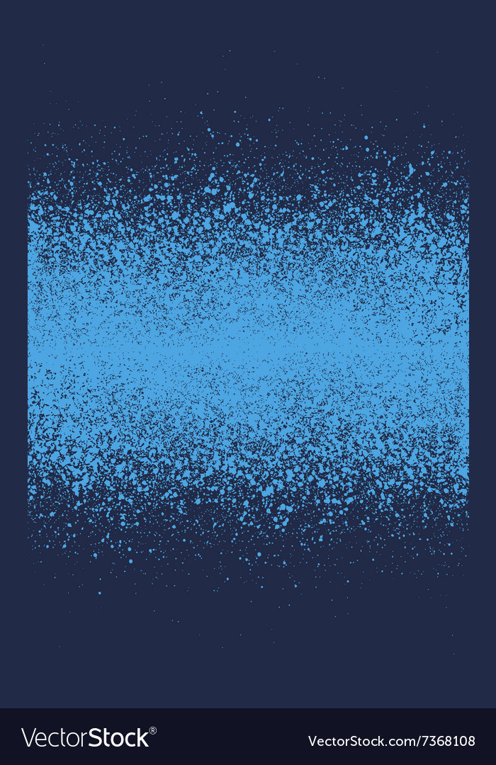 Graffiti spray effect gradient element in blue Vector Image