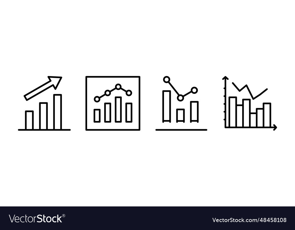 Growing graph icon chart