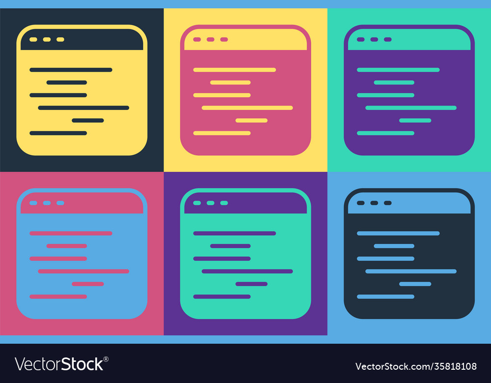 Pop art software web developer programming code vector image Pop art software web developer programming code