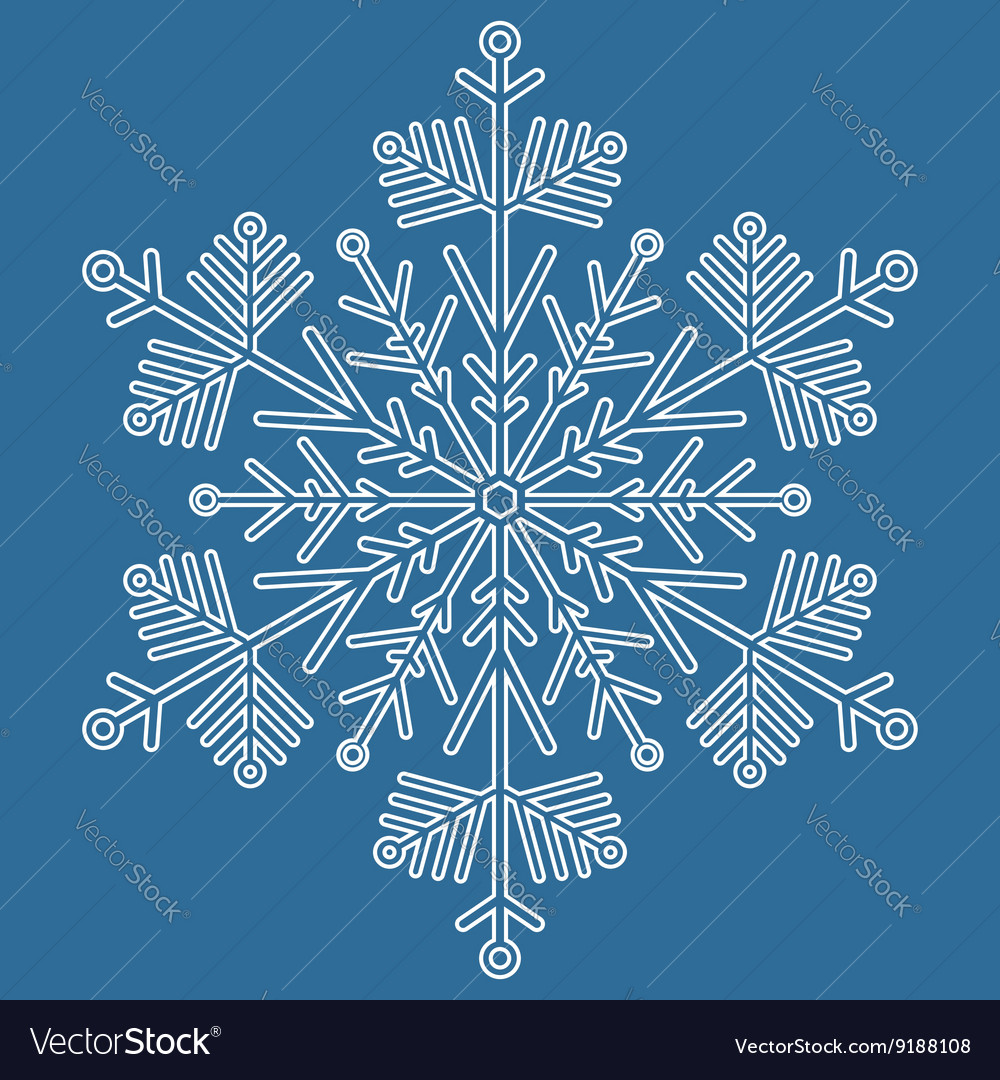 Pretty round snowflake
