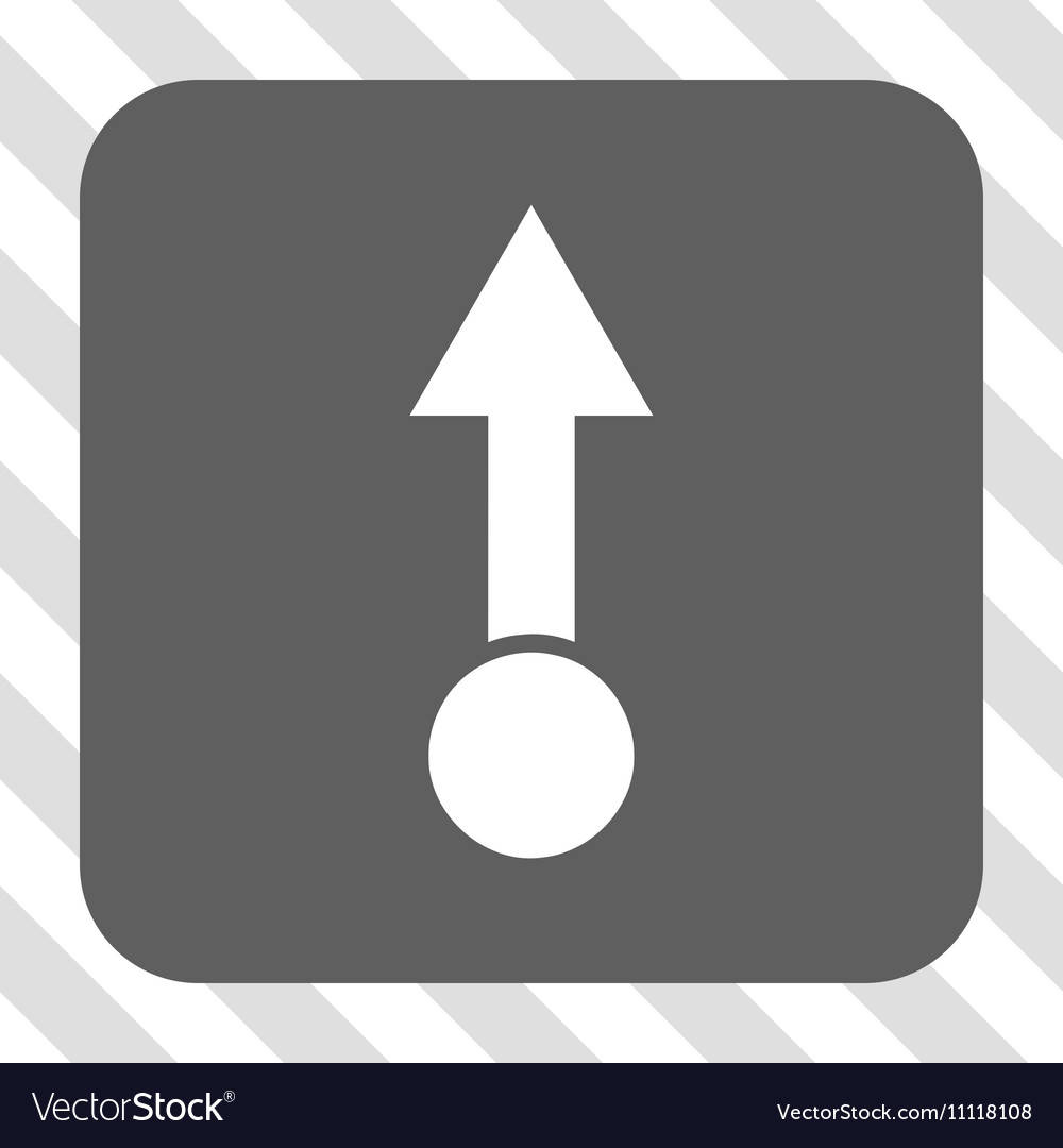 Pull up rounded square button