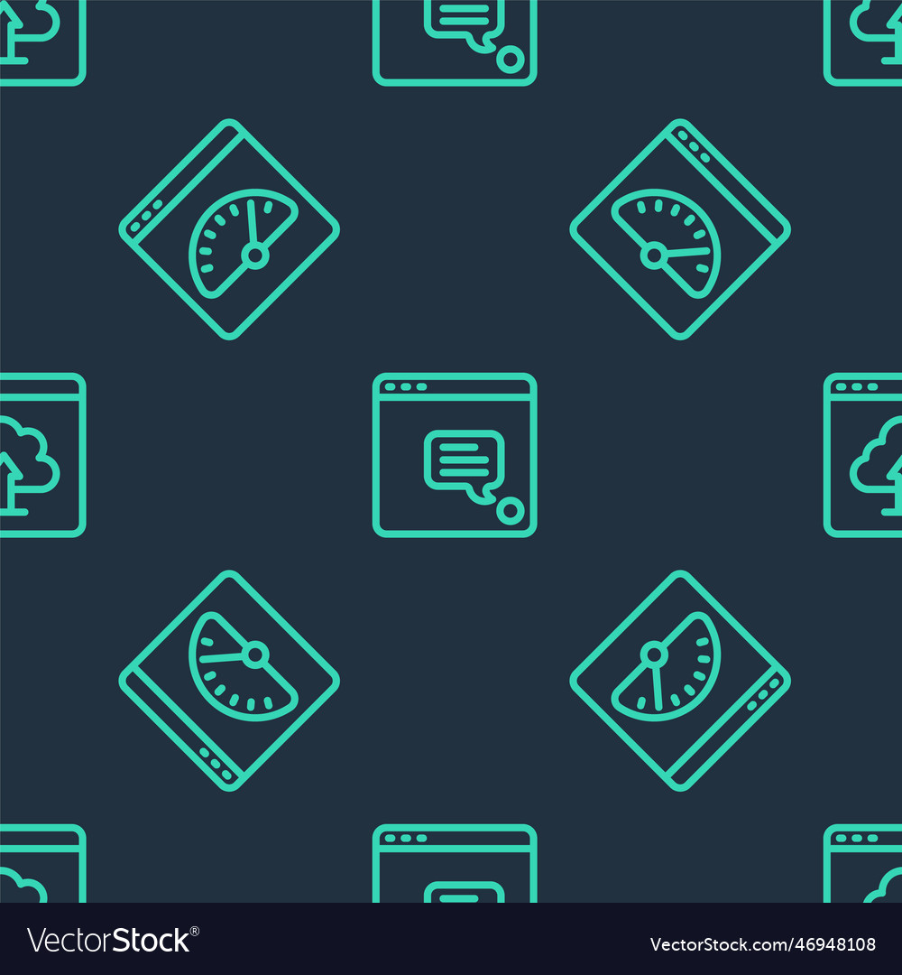 Set line new chat messages notification digital vector image Set line new chat messages notification digital