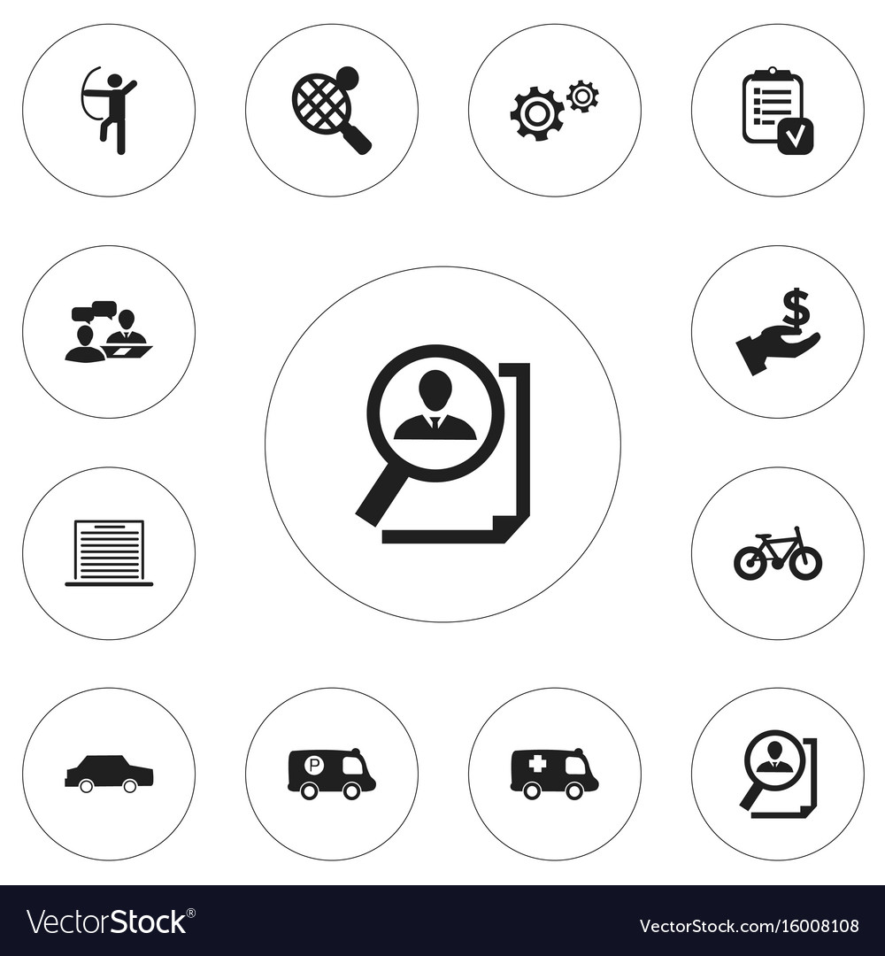 Set of 12 editable complicated icons includes