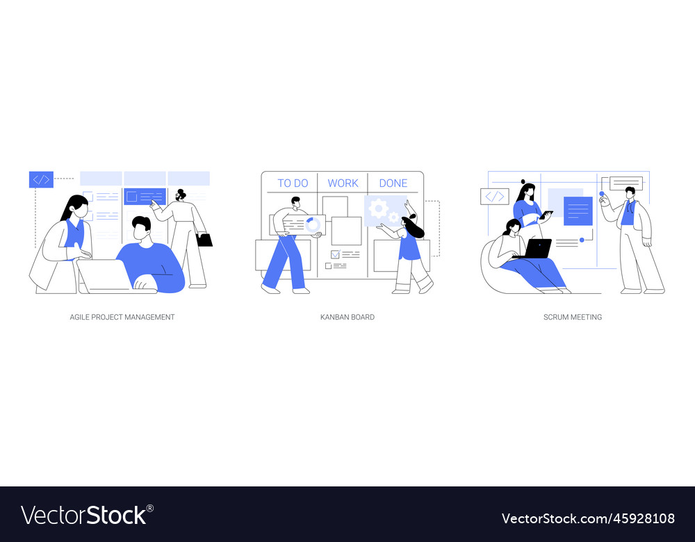 Software development planning abstract concept vector image Software development planning abstract concept