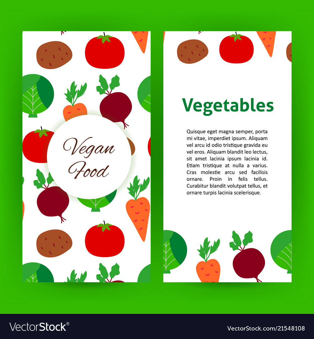 Vegan food flyer