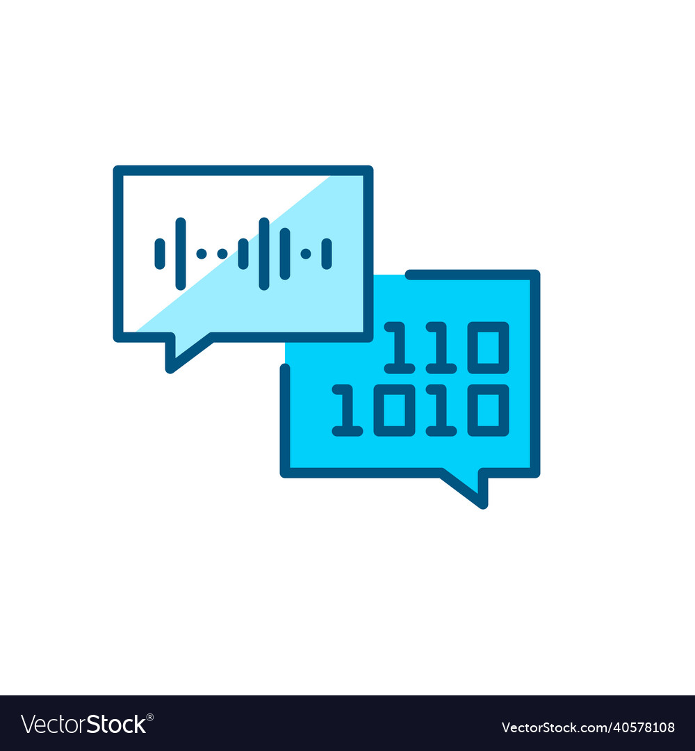 Voice recognition and verification artificial vector image Voice recognition and verification artificial