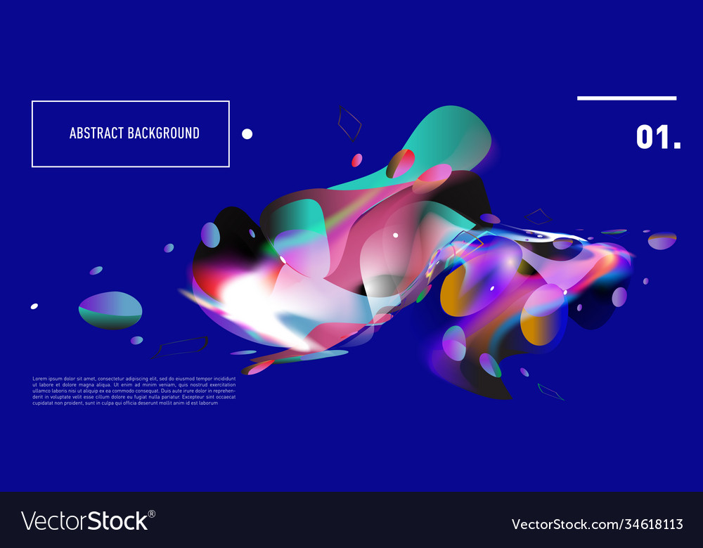 Colorful abstract fluid gradient pattern Vector Image Colorful abstract fluid gradient pattern
