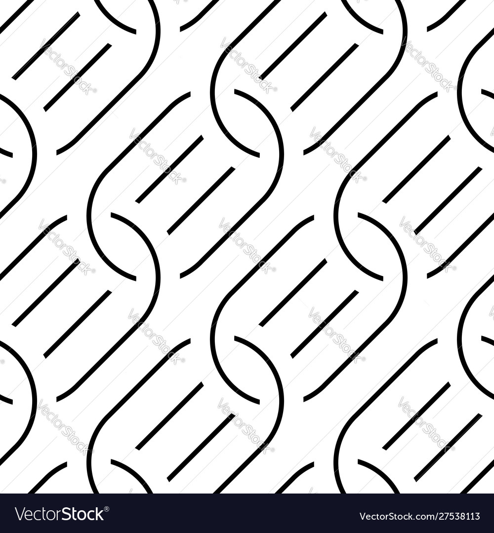 Design seamless chain pattern vector image Design seamless chain pattern