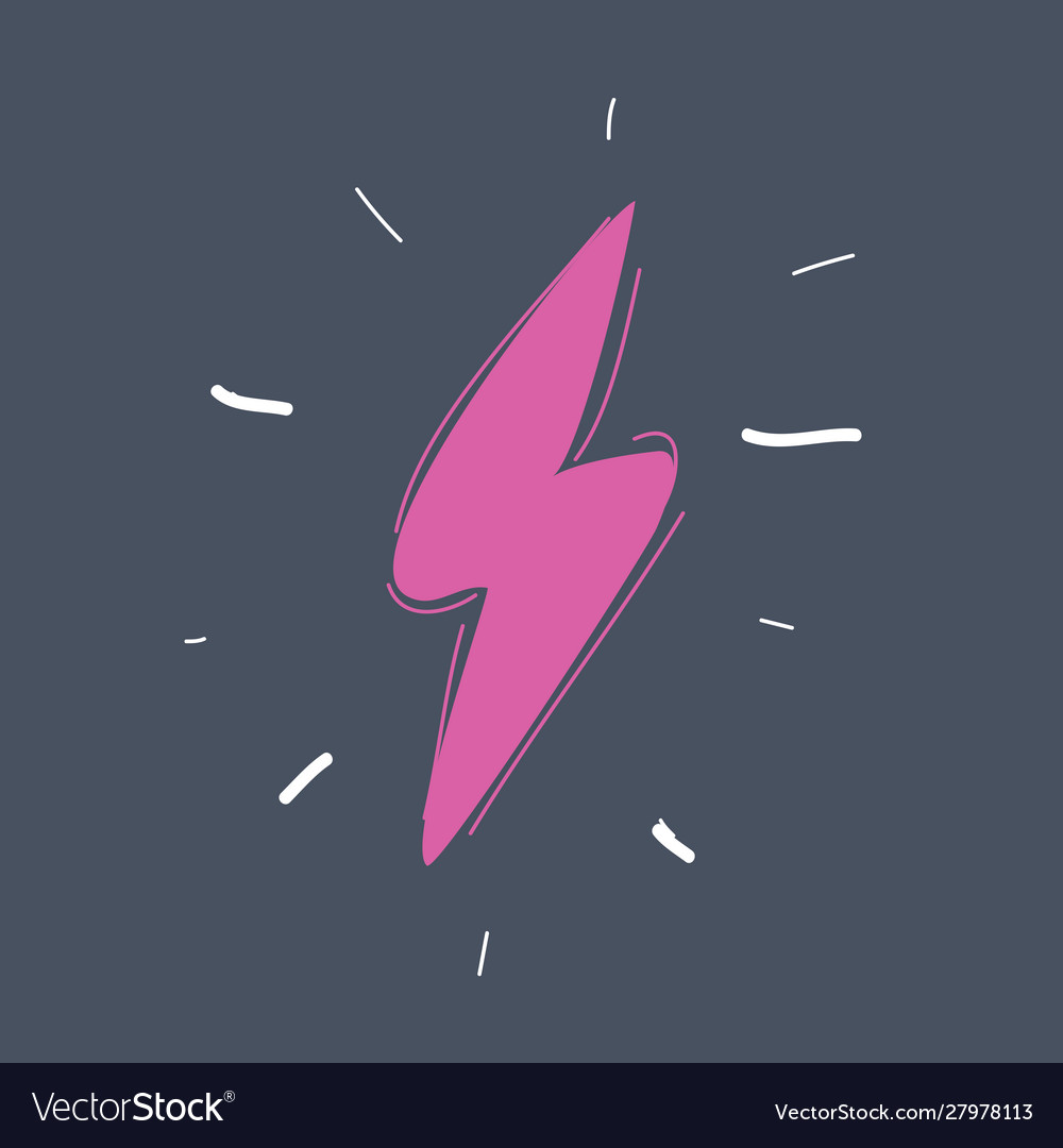Flash zigzag icon vector image Flash zigzag icon