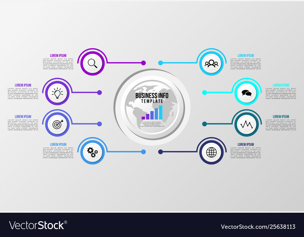 Infographic design template with options steps
