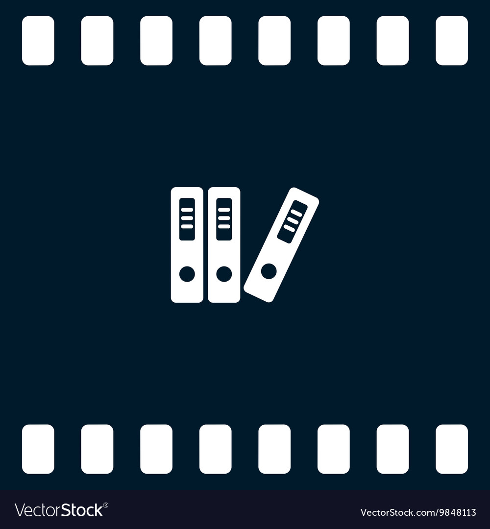 Large folders with documents web icon