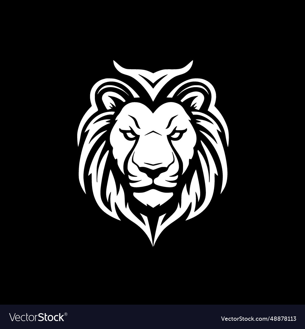 Lion - minimalist and flat logo