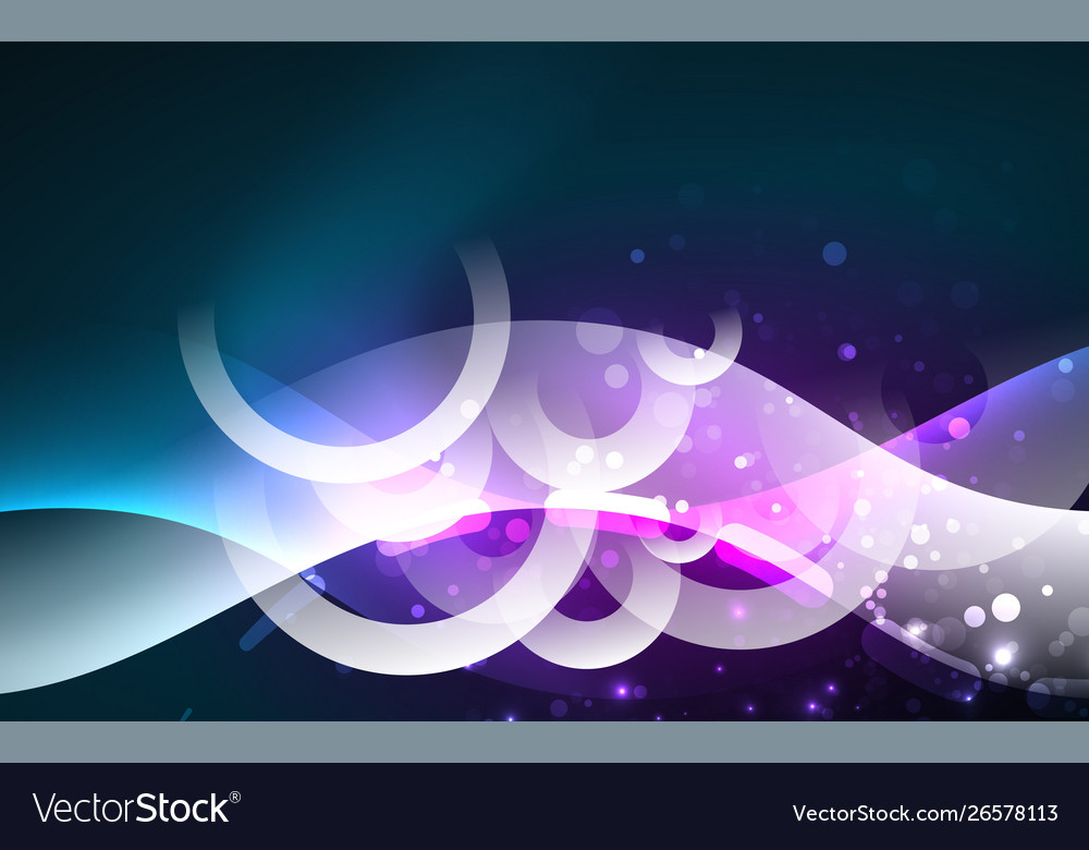 Neon light glowing effect modern blue shiny vector image Neon light glowing effect modern blue shiny