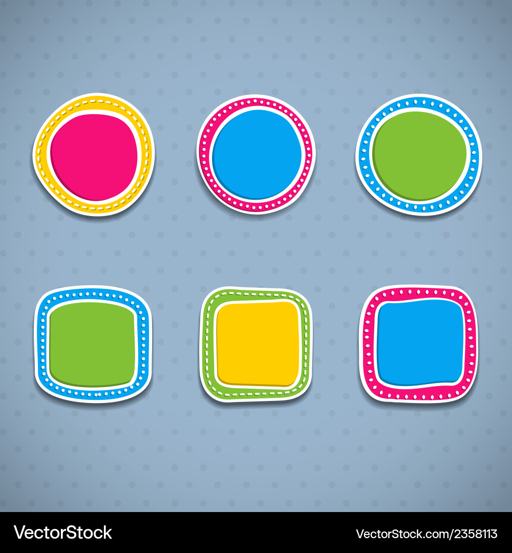 Set of frames Royalty Free Vector Image - VectorStock