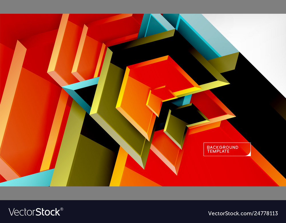 Techno arrow background template design vector image Techno arrow background template design